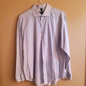 Van Heusen Light Blue Polka Dot Dress Shirt